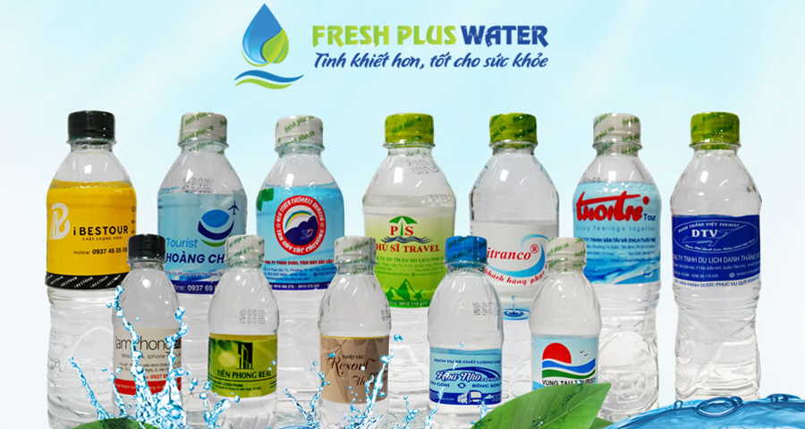 Dịch vụ cung cấp nước suối đóng chai in logo thương hiệu khách ...